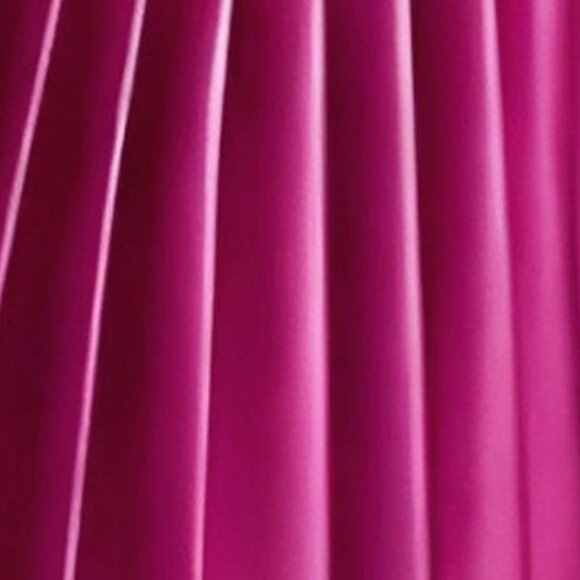 Trendy Women's Hot Pink faux leather Pleated A-Line Mini Skirt - Picture 5 of 5